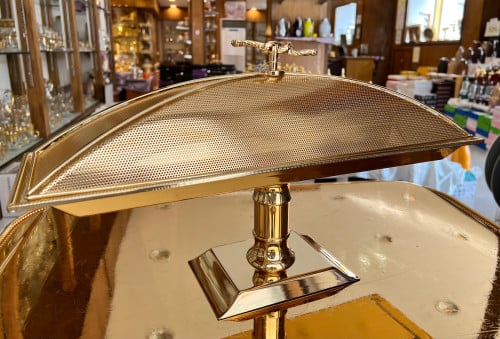 Tray with golden cover length 50 cm