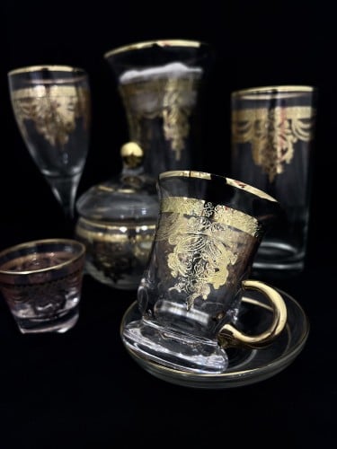 طقم كريستال ليزر  76 قطعه