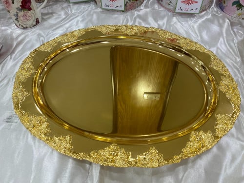 thick golden tray