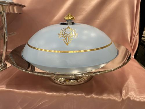 صحن بغطاء. ٢٥ سم