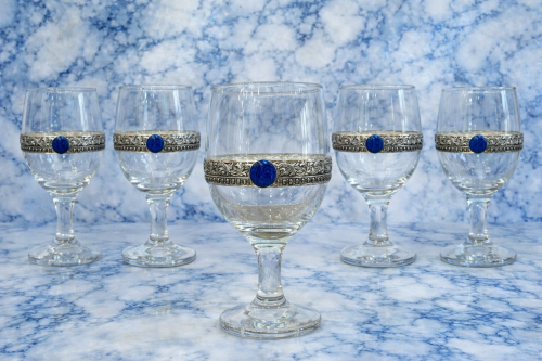 طقم كاسات اوروبي ٦ قطعه