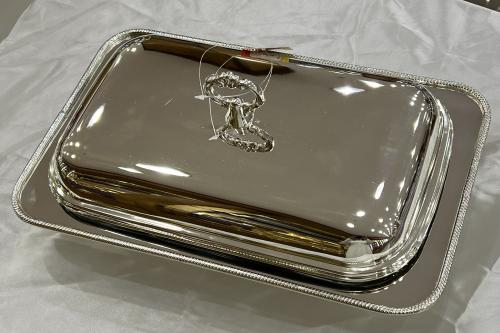 Silver tray with lid 2 liters