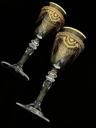 كاسات كريستال ٦ قطعه