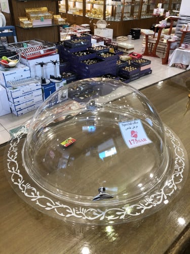 Large tray with acrylic lid 60 cm