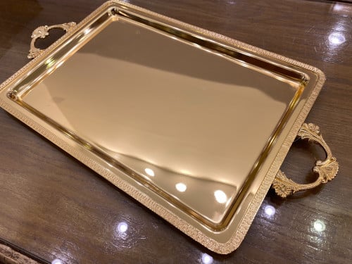 صينيه ذهبيه طول 45 سم