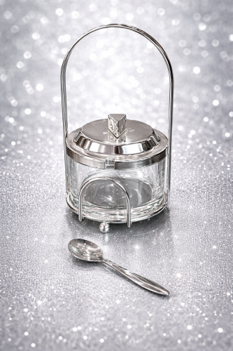 سكريه مع ملعقه  سلفر