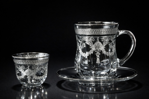 طقم بيالات كريستال ليزر ٦ قطعه