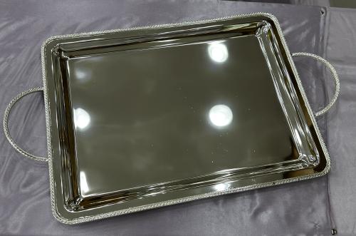 صينيه نحاس مطلي طول ٤٩ عرض ٣٥