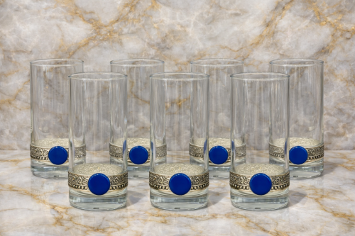 طقم كاسات اوروبي ٦ قطعه