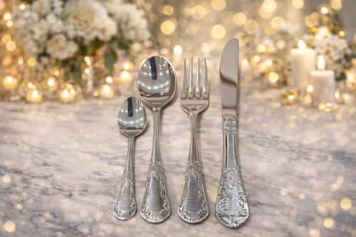 طقم ملاعق 72 قطعه استيل 18/10