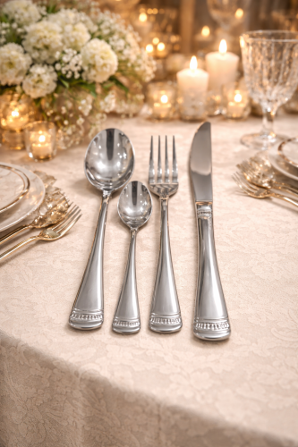 طقم ملاعق استيل 18-10 عدد 72 قطعه