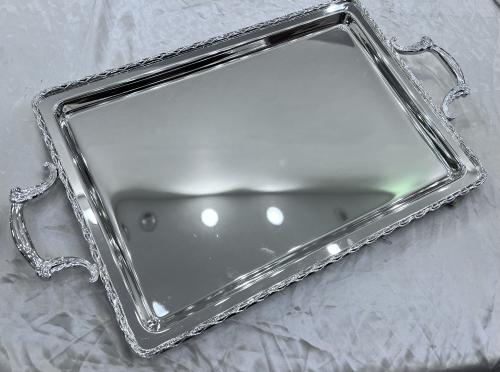 صينيه سلفر وسط طول ٤٥ سم