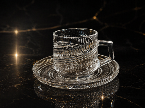 Wide tea cups, 6 pieces