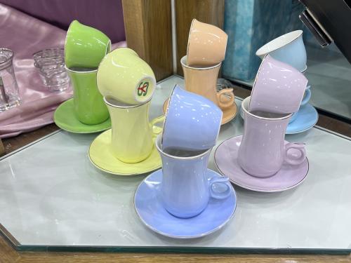 طقم ١٢ بياله ١٢ فنجال قهوه