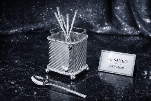 ستاند مع ٦ ملاعق