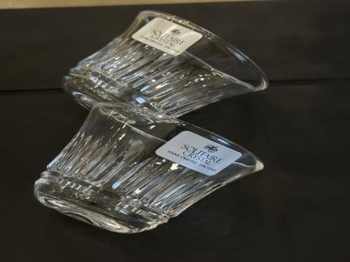 12-piece crystal solitaire cups