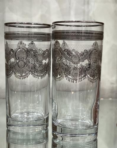 6 pieces laser crystal cups