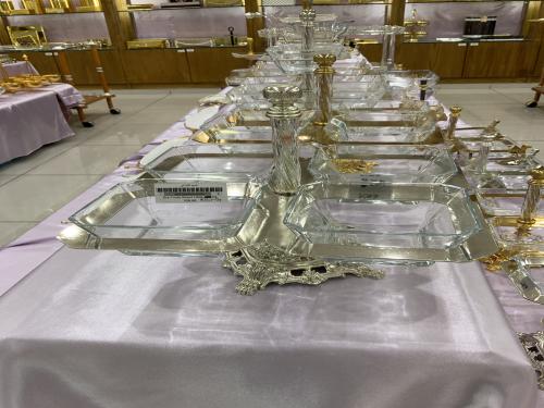 ستاند مكسرات فضيي