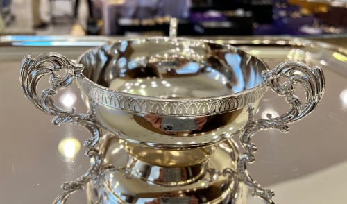 صحن  سلفر قطر 14 سم