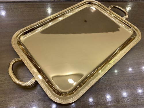 51 cm golden tray