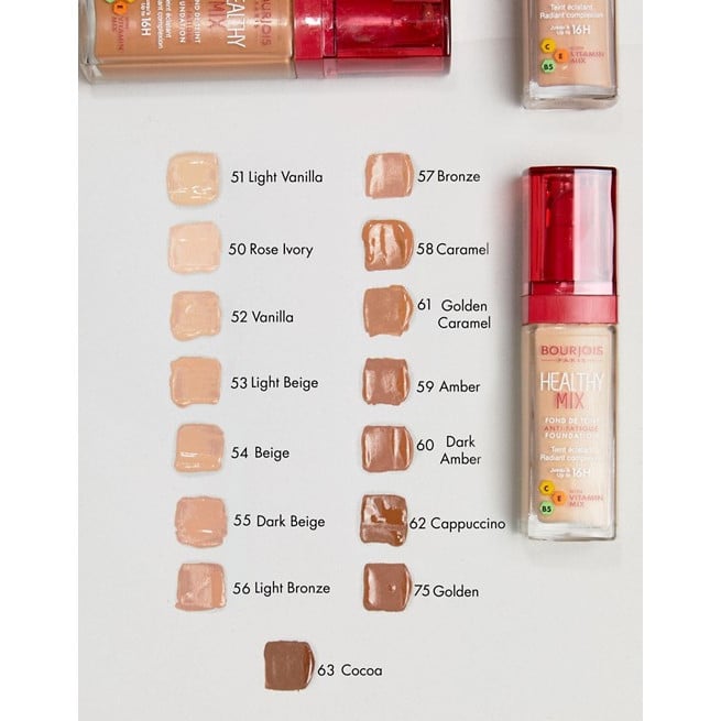 Bourjois Healthy Mix Foundation 51 Light Vanilla 30 ml Donella offers the best deals for skin care and cosmetics