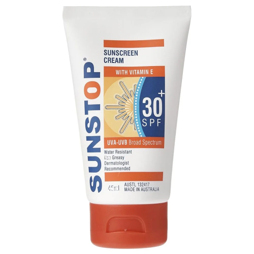 كريم واقي شمس SPF30 بفيتامين E من صن ستوب - 45 مل