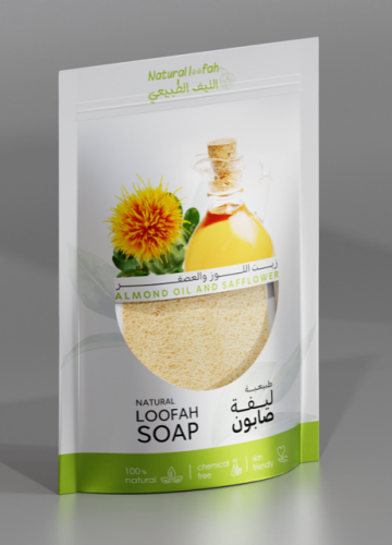 ليفة صابون زيت اللوز والعصفر
