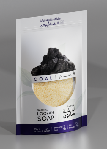 ليفة صابون الفحم