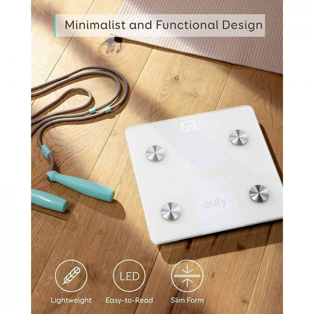 eufy - Bluetooth C1 Smart Scale White  Tsmile - Tomorrows Smile 