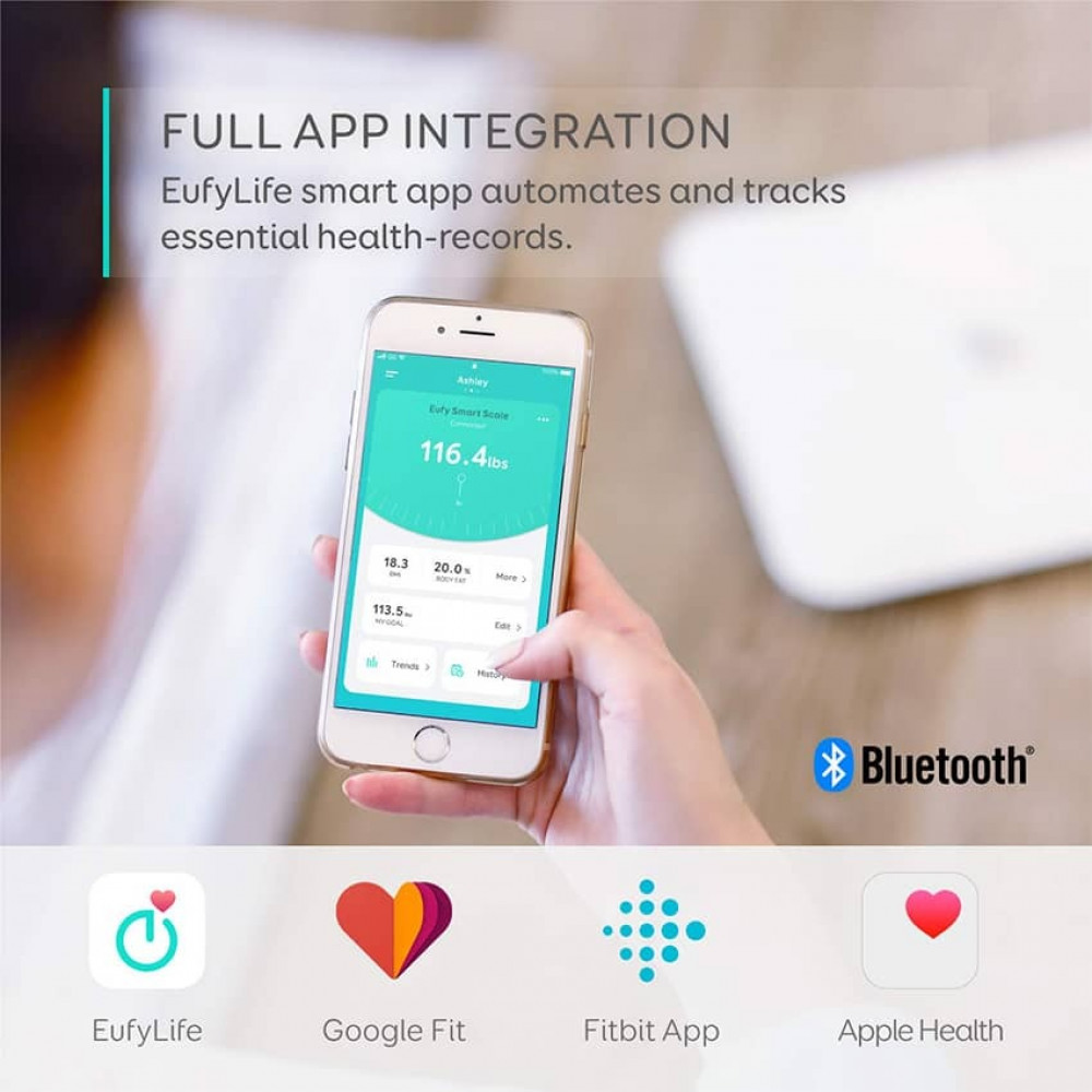 eufy - Bluetooth C1 Smart Scale White