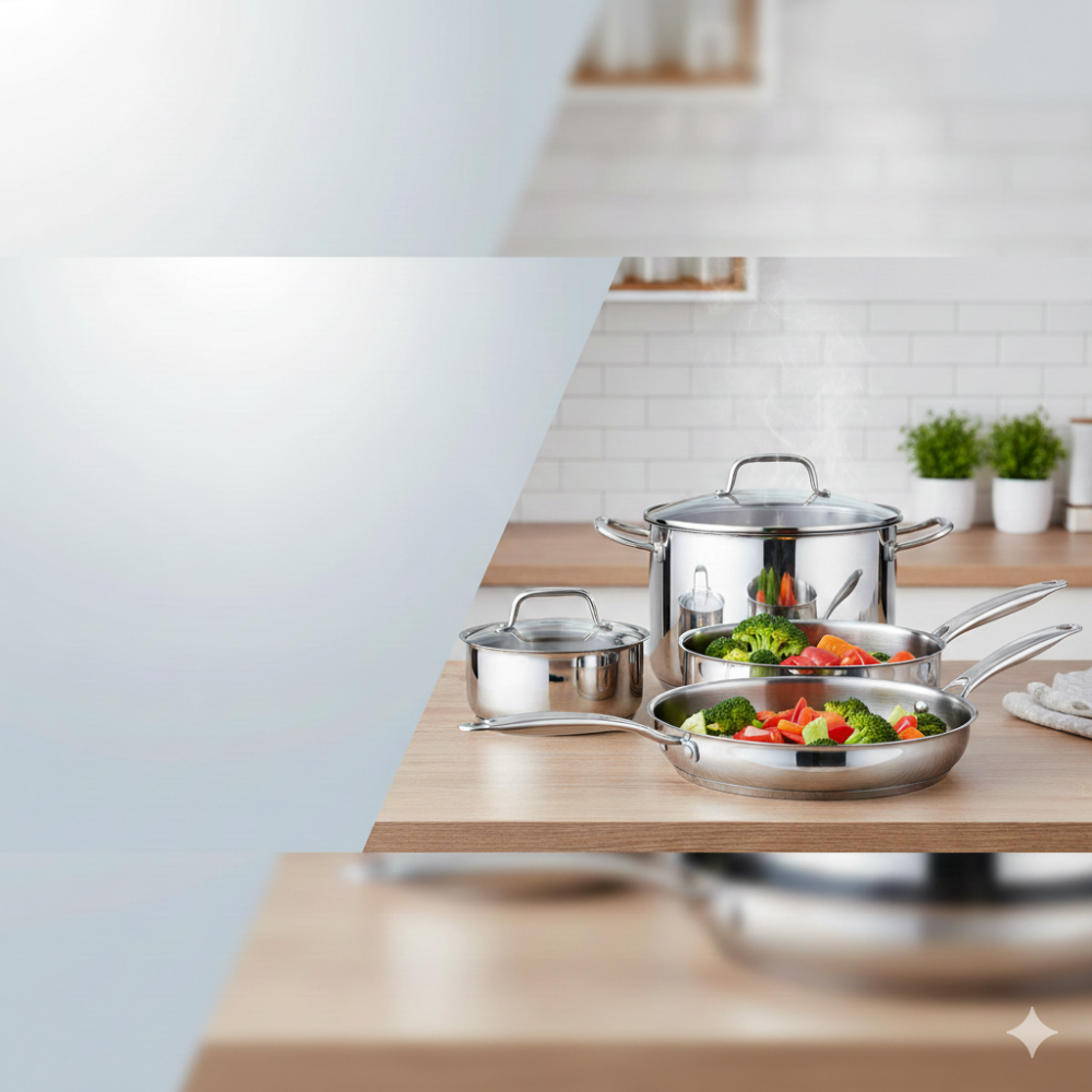 ستانلس ستيل قدور مطبخ