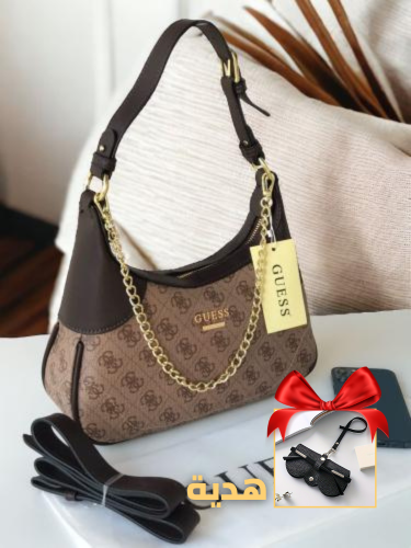 حقيبة جلد فاخرة وسط نسائية  بيج كاكيD