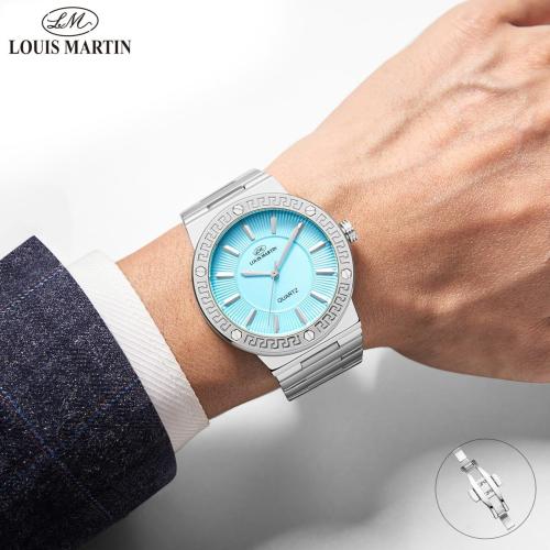 ساعة  فاخرة ستيل تصميم فرزاتشي رجالي من LOUIS MARTIN