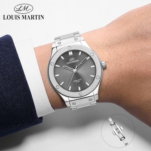 ساعة فاخرة رسمية تصميم Hublot ستيل رجالي من لويس مارتن