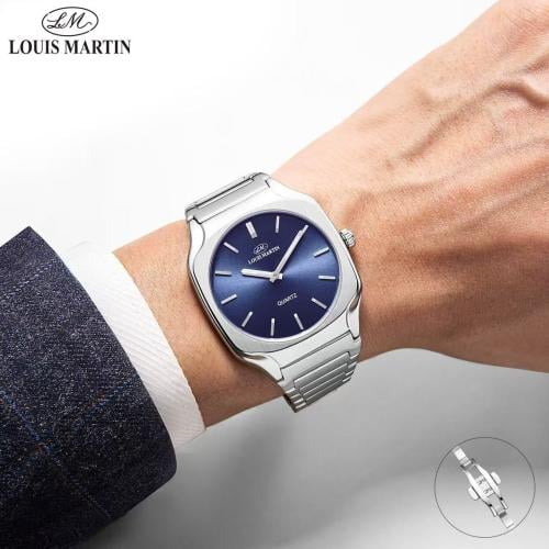 ساعة  فاخرة ستيل تصميم دي ون ميلانو رجالي من LOUIS MARTIN