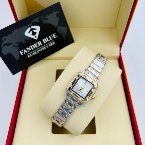 ساعة رسمية فاخرة تصميم كارتييه نسائي من فاندربلو