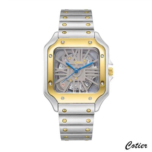 ساعة رسمية فاخرة  تصميم كارتييه سانتوس من كوتير