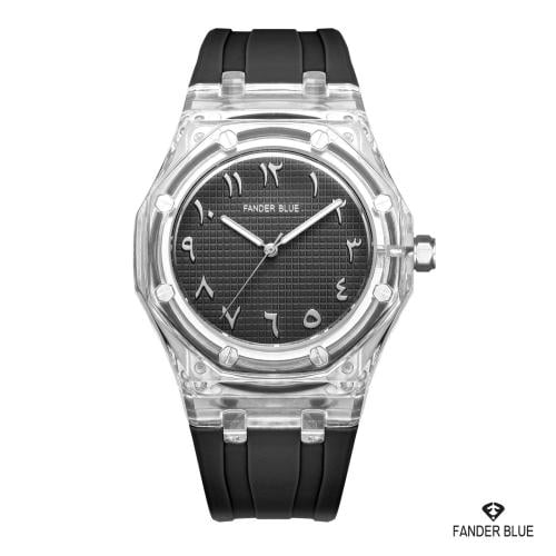 ساعة رياضية بأرقام عربية تصميم ادمربياجيه  رجالي من فاندربلو