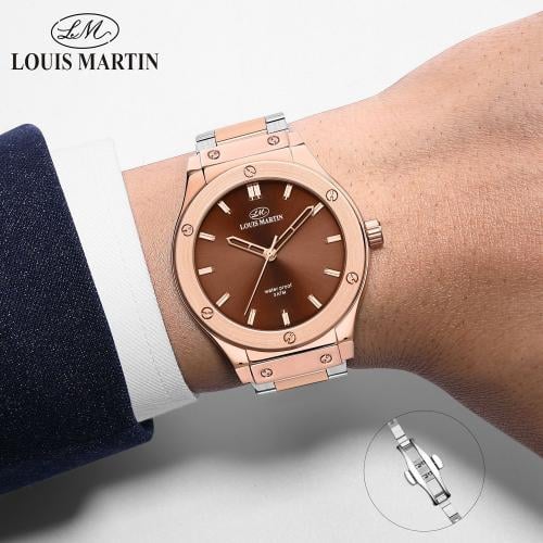 ساعة فاخرة رسمية تصميم Hublot ستيل رجالي من لويس مارتن