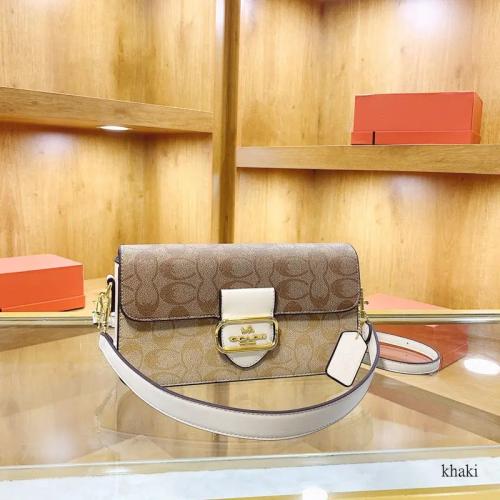 حقيبة جلدية فاخرة نسائية تصميم COACH