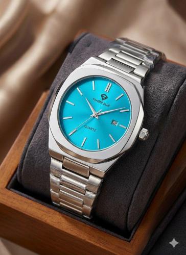 ساعة مربعة رسمية فاخرة تصميم دي ون ميلانو  رجالي من فاندربلو