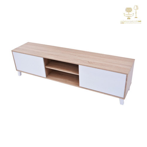 طاولة تلفزيون 180 سم C-TV-2187-180 WHITE من كاما