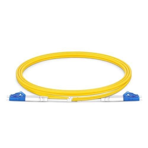 لوجكس سلك توصيل فايبر أصفر LC-LC Single Mode Duplex - كود LXFCLCLCDUS201