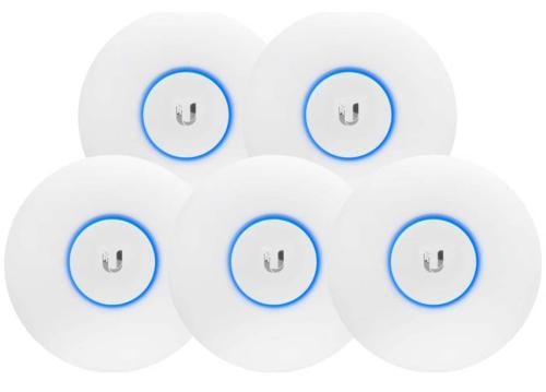 Ubiquiti Networks UniFi Access Point Enterprise Wi-Fi System, 802.11ac, 300 Mbps, 5 Pack, White | UAP-AC-LITE-5
