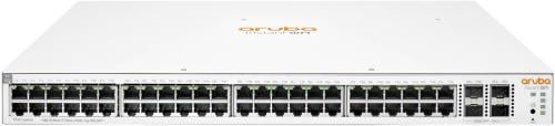 Aruba Instant On 1930 48-Port PoE+ Compliant Managed Network Switch with SFP+, 370W Power Budget, 176 Gb/s Switching Capacity, 130.95 Mpps Forwarding Rate, 4 x 10Gb SFP+ Slots, White | JL686B