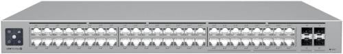 Ubiquiti Pro Max 48 PoE Network Switch, 1.3" Touchscreen, 32x GbE RJ45 ports, 224 Gbps Switching Capacity, 720W Total Available PoE, SGCC Steel Material, Black | USW-Pro-Max-48-PoE (720W)