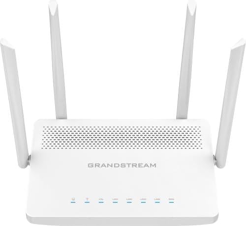 Grandstream GWN7052F Dual-Band Wi-Fi 5 Router, 1.27Gbps Wireless Throughput, 256MB RAM, Gigabit SFP WAN, VPN, MU-MIMO, Mesh Support