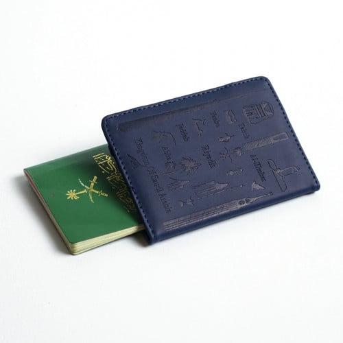 Passport Cover - Landmarks of the Kingdom (Navy)