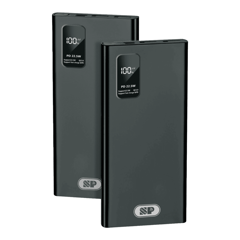شاحن متنقل 10000  22.5W(منفذ PD 18W+منفذين USB)مع شاشة