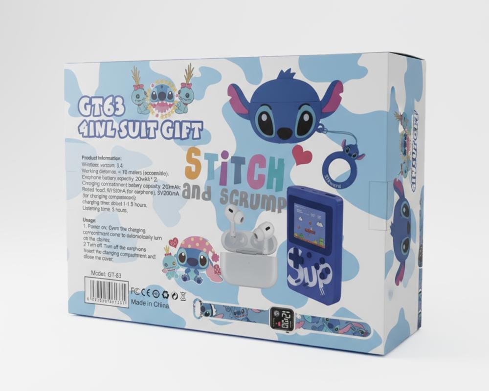 بكج  الالعاب ساعة وسماعة مع جهاز العاب محمول